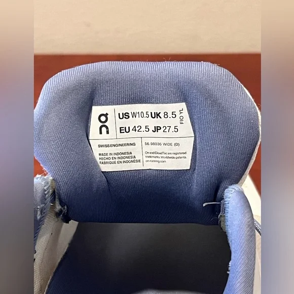 On Running Cloud runner women’s sneakers walking shoes size 10.5. - Picture 6 of 6